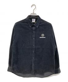 Aape BY A BATHING APE（エーエイプ バイ アベイシングエイプ）の古着「コーデュロイシャツ」｜ブラック