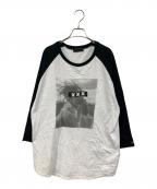 GOD SELECTION XXXゴッド セレクション トリプルエックス）の古着「ラグランカットソー」｜ホワイト×ブラック