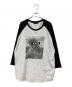 GOD SELECTION XXX（ゴッド セレクション トリプルエックス）の古着「ラグランカットソー」｜ホワイト×ブラック