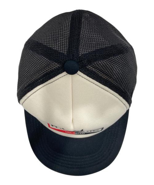 Hysteric Glamour（ヒステリックグラマー）Hysteric Glamour (ヒステリックグラマー) Unlimited Mesh Cap/アンリミテッドメッシュキャップ ホワイト×ブラックの古着・服飾アイテム