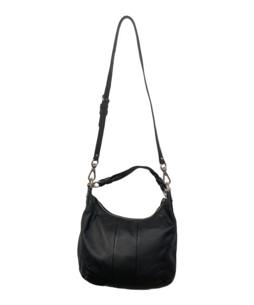 COACH（コーチ）COACH (コーチ) クリスティン レザー ホーボー ショルダーバッグ ブラックの古着・服飾アイテム
