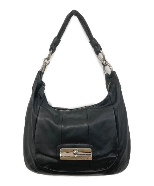 COACH（コーチ）COACH (コーチ) クリスティン レザー ホーボー ショルダーバッグ ブラックの古着・服飾アイテム