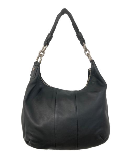 COACH（コーチ）COACH (コーチ) クリスティン レザー ホーボー ショルダーバッグ ブラックの古着・服飾アイテム
