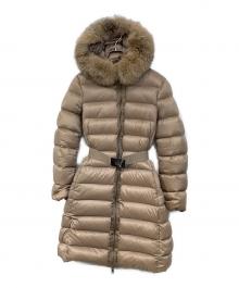 MONCLER（モンクレール）の古着「TINUVIEL フォックスファー ダウンコート」｜ブラウン