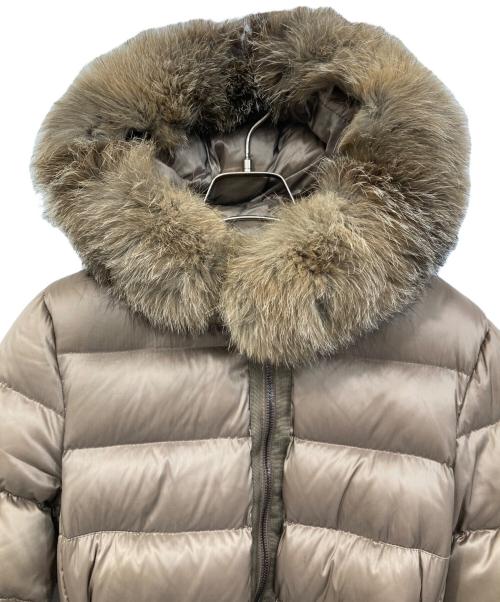 MONCLER（モンクレール）MONCLER (モンクレール) TINUVIEL フォックスファー ダウンコート ブラウン サイズ:SIZE 0の古着・服飾アイテム