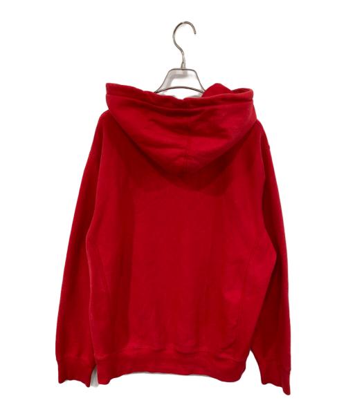 SUPREME（シュプリーム）SUPREME (シュプリーム) Patent/Chenillr Arc Logo Hooded Sweatshirt レッド サイズ:SIZE Mの古着・服飾アイテム