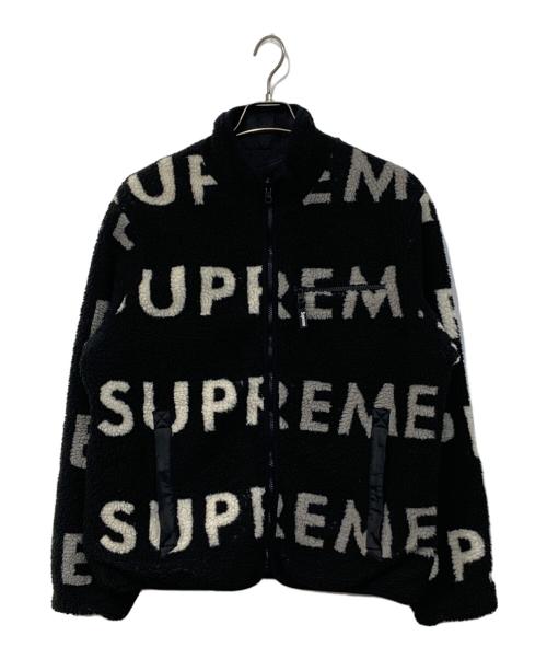 SUPREME（シュプリーム）SUPREME (シュプリーム) Reversible Logo Fleece Jacket/リバーシブル ロゴ フリース ジャケット ブラック サイズ:SIZE Mの古着・服飾アイテム