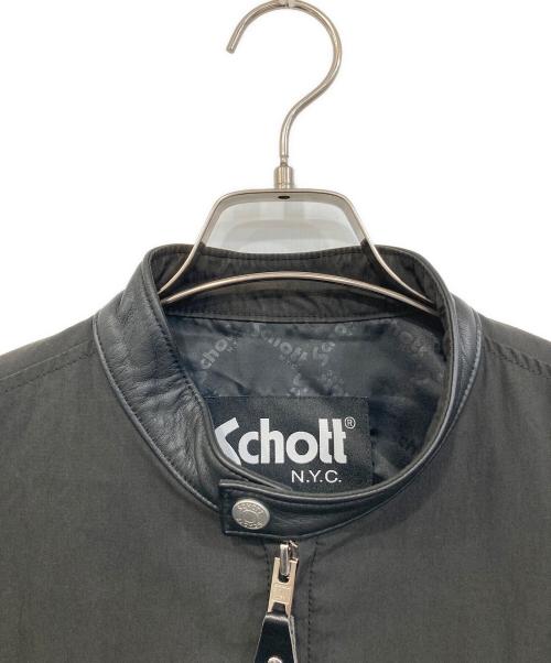 Schott（ショット）Schott (ショット) シングルライダースジャケット ブラック サイズ:SIZE Mの古着・服飾アイテム