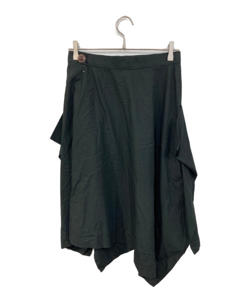 Vivienne Westwood RED LABEL（ヴィヴィアンウエストウッドレッドレーベル）Vivienne Westwood RED LABEL (ヴィヴィアンウエストウッドレッドレーベル) アシンメトリースカート ブラック サイズ:SIZE 3の古着・服飾アイテム