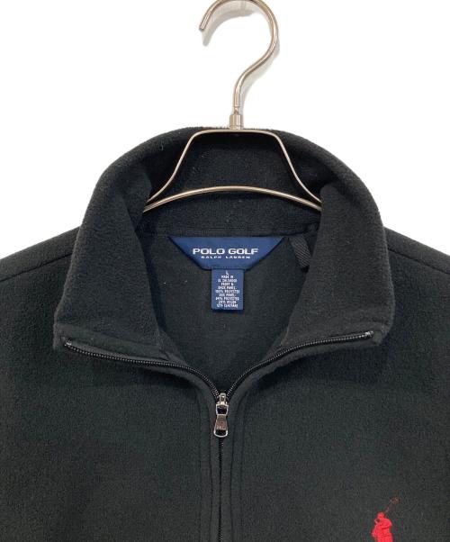 POLO GOLF（ポロ ゴルフ）POLO GOLF (ポロ ゴルフ) フリースジャケット ブラック サイズ:SIZE Lの古着・服飾アイテム