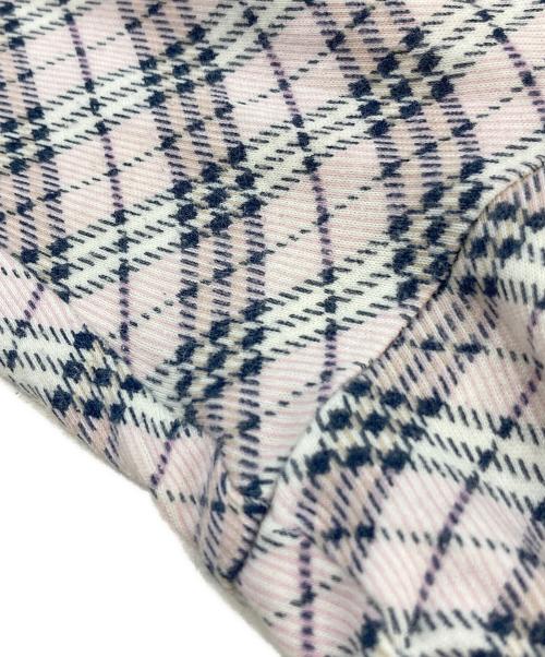 BURBERRY BLACK LABEL（バーバリーブラックレーベル）BURBERRY BLACK LABEL (バーバリーブラックレーベル) チェックカットソー ピンク サイズ:SIZE 38の古着・服飾アイテム