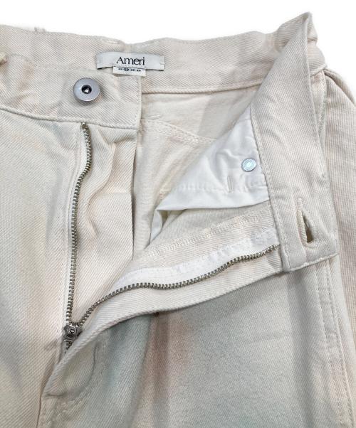 Ameri（アメリ）Ameri (アメリ) WIDE SIDE TUCK PAINT DENIM PANT/ワイド サイド タック ペイント デニム パンツ アイボリー サイズ:SIZE 24の古着・服飾アイテム