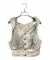 AMERI（アメリ）の古着「TWIST SHOULDER PAINT DENIM TOP/ツイスト ショルダー ペイント デニム トップ」｜アイボリー