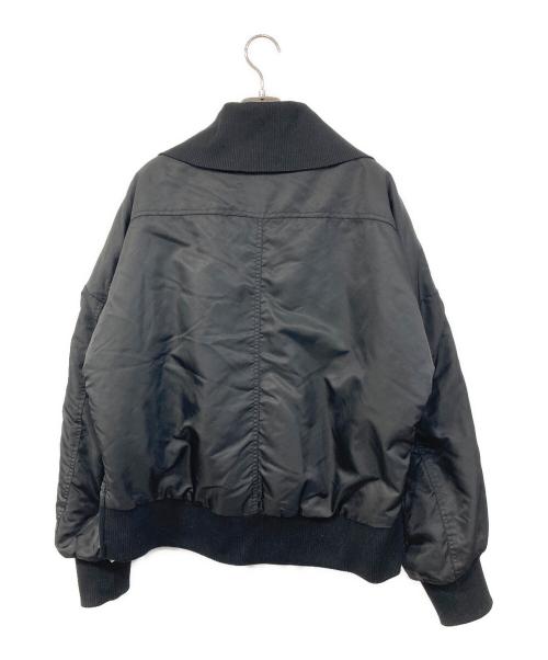 UN3D.（アンスリード）UN3D. (アンスリード) BIG COLLAR MA-1/ビッグ・カラー・エム・エー・ワン ブラック サイズ:SIZE 38の古着・服飾アイテム