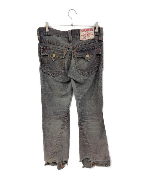 TRUE RELIGION（トゥルー レリジョン）TRUE RELIGION (トゥルー レリジョン) フレアパンツ ブラウン サイズ:ROW31 SEAT33の古着・服飾アイテム