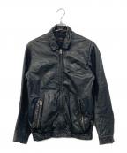 DIESELディーゼル）の古着「ディアスキンレザージャケット」｜ブラック
