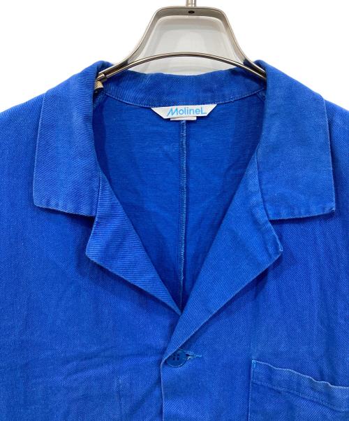 molinel（モリネル）molinel (モリネル) ワークコート ブルー サイズ:不明の古着・服飾アイテム