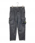 STONE ISLANDストーンアイランド）の古着「Pigment Dyed Cargo Pants/ピグメント ダイ カーゴ パンツ」｜ブラック