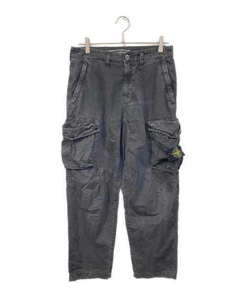 STONE ISLAND（ストーンアイランド）STONE ISLAND (ストーンアイランド) Pigment Dyed Cargo Pants/ピグメント ダイ カーゴ パンツ ブラック サイズ:SIZE 73.5cm (W29)の古着・服飾アイテム