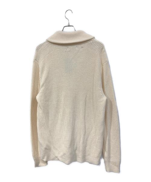 POLO RALPH LAUREN（ポロ・ラルフローレン）POLO RALPH LAUREN (ポロ・ラルフローレン) ショールカラーカーディガン アイボリー サイズ:SIZE Lの古着・服飾アイテム