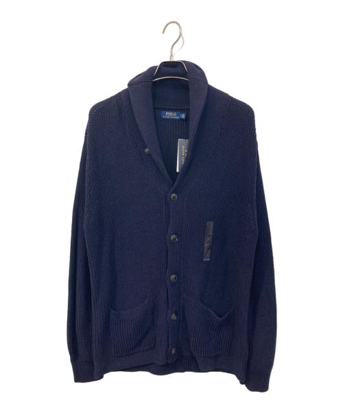 POLO RALPH LAUREN（ポロ・ラルフローレン）POLO RALPH LAUREN (ポロ・ラルフローレン) ショールカラーカーディガン ネイビー サイズ:SIZE L 未使用品の古着・服飾アイテム
