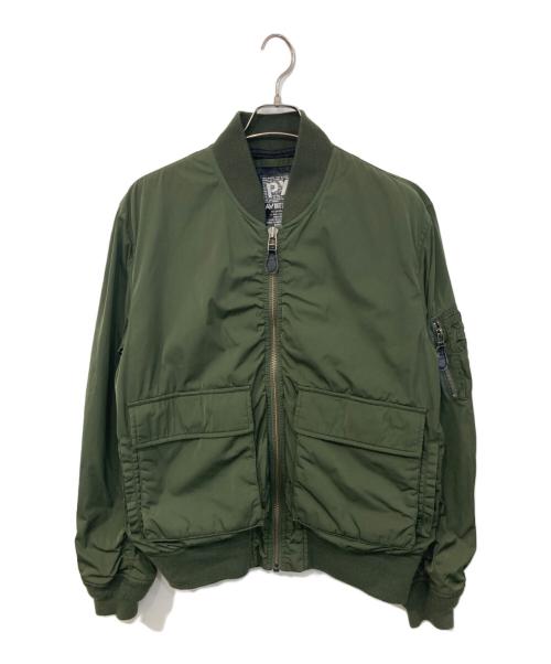 AVIREX（アヴィレックス）AVIREX (アヴィレックス) フライトジャケット カーキ サイズ:SIZE XLの古着・服飾アイテム
