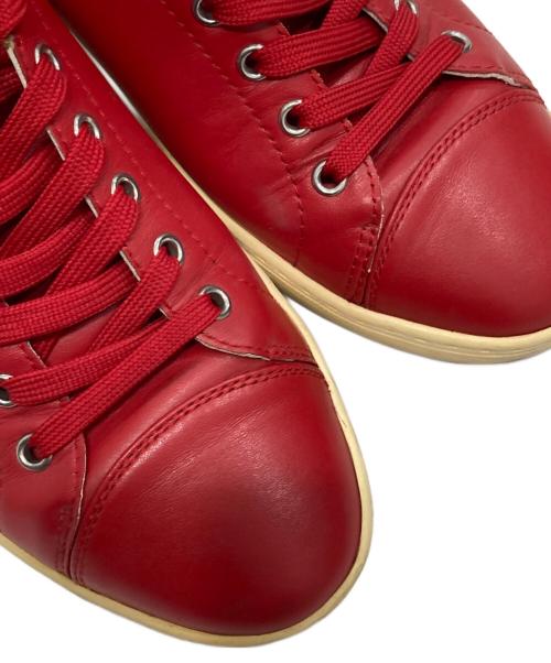 DOLCE & GABBANA（ドルチェ＆ガッバーナ）DOLCE & GABBANA (ドルチェ＆ガッバーナ) ローカットスニーカー レッド サイズ:SIZE 6の古着・服飾アイテム
