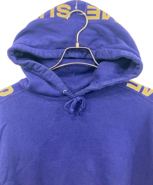 SUPREME（シュプリーム）SUPREME (シュプリーム) Metallic Rib hooded sweatshirt/メタリック・リブ・フーデッド・スウェットシャツ ネイビー サイズ:SIZE Lの古着・服飾アイテム