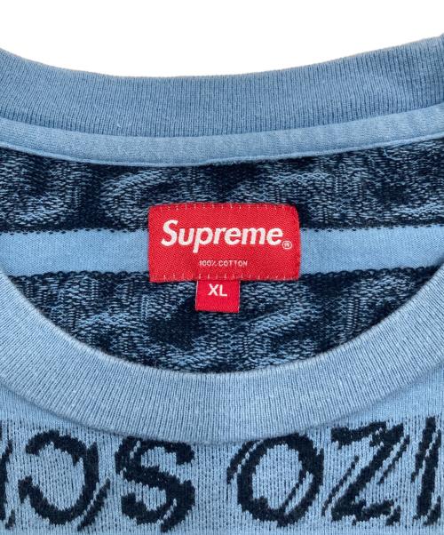 SUPREME（シュプリーム）SUPREME (シュプリーム) SCHIZO JACQUARD TOP/スキゾ ジャカード トップ ブルー サイズ:SIZE XLの古着・服飾アイテム