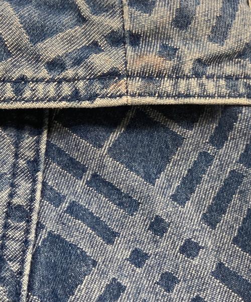 BURBERRY BLUE LABEL（バーバリー ブルー レーベル）BURBERRY BLUE LABEL (バーバリー ブルー レーベル) ベルト付きフレアスカート インディゴ サイズ:SIZE 38の古着・服飾アイテム