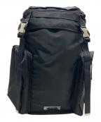 UNDERCOVERアンダーカバー）の古着「BASIC NyTwill 2PKBACKPACK/ベーシック ナイロンツイル 2ポケット バックパック」｜ブラック