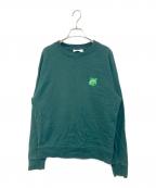 maison kitsuneメゾンキツネ）の古着「ラグランスウェット」｜グリーン