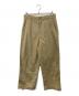 FOLL（フォル）の古着「soft bio twill wardrobe chino/ソフト バイオ ツイル ワードローブ チノ」｜ベージュ