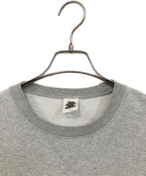 THE BLACK EYE PATCH（ブラックアイパッチ）THE BLACK EYE PATCH (ブラックアイパッチ) Heraldic Cdollege Crew Sweat/ヘラルディック カレッジ クルー スウェット グレー サイズ:SIZE Lの古着・服飾アイテム