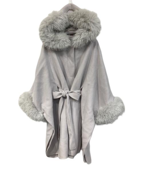 CELFORD（セルフォード）CELFORD (セルフォード) ファーポンチョコート アイボリー サイズ:SIZE Freeの古着・服飾アイテム