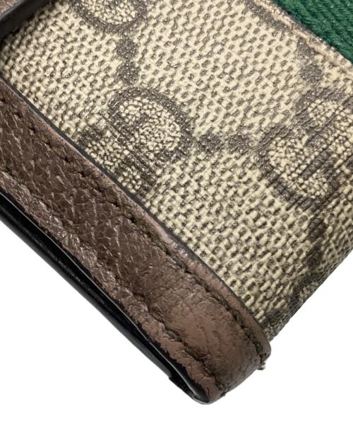 GUCCI（グッチ）GUCCI (グッチ) フレンチフラップウォレット ブラウンの古着・服飾アイテム