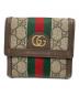 GUCCI（グッチ）の古着「フレンチフラップウォレット」｜ブラウン