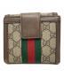 GUCCI (グッチ) フレンチフラップウォレット ブラウン：18000円