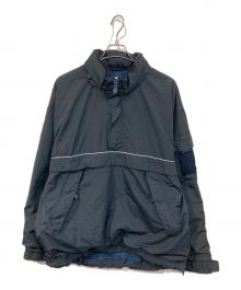 GAP（ギャップ）の古着「ハーフジップナイロンジャケット」｜ブラック