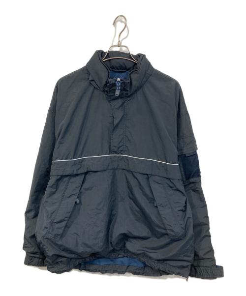 GAP（ギャップ）GAP (ギャップ) ハーフジップナイロンジャケット ブラック サイズ:SIZE XLの古着・服飾アイテム