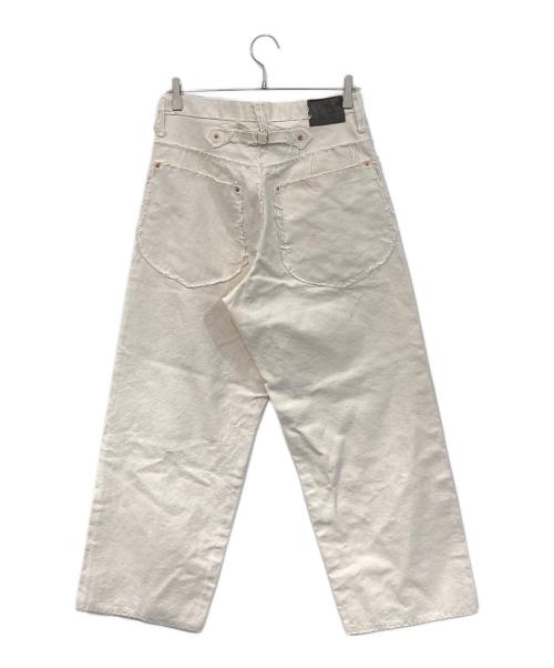 SUGARHILL（シュガーヒル）SUGARHILL (シュガーヒル) RAW-EDGE CANVAS DENIM PANTS/「ロウエッジ キャンバス デニム パンツ アイボリー サイズ:SIZE 32の古着・服飾アイテム