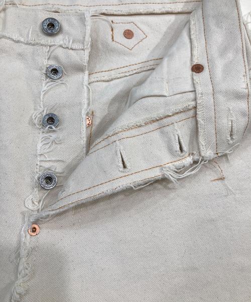 SUGARHILL（シュガーヒル）SUGARHILL (シュガーヒル) RAW-EDGE CANVAS DENIM PANTS/「ロウエッジ キャンバス デニム パンツ アイボリー サイズ:SIZE 32の古着・服飾アイテム