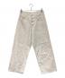 SUGARHILL（シュガーヒル）の古着「RAW-EDGE CANVAS DENIM PANTS/「ロウエッジ キャンバス デニム パンツ」｜アイボリー
