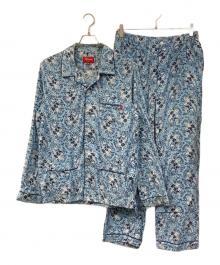 SUPREME（シュプリーム）の古着「Paisley Flannel Pajama Set UP/ペイズリー・フランネル・パジャマ・セットアップ」｜ブルー