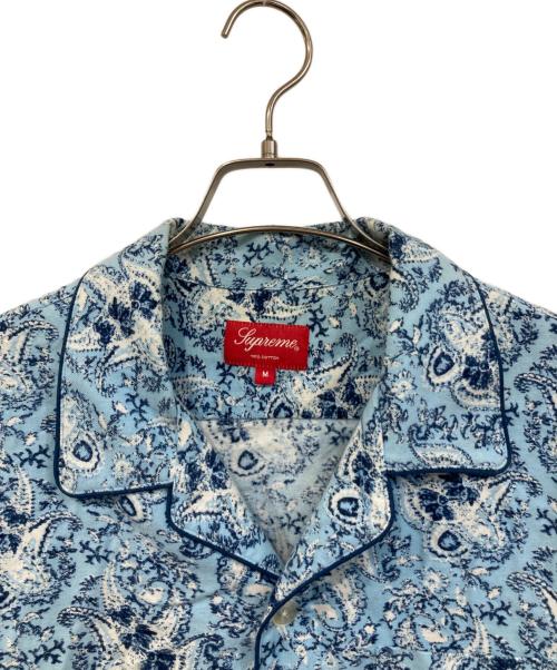 SUPREME（シュプリーム）SUPREME (シュプリーム) Paisley Flannel Pajama Set UP/ペイズリー・フランネル・パジャマ・セットアップ ブルー サイズ:SIZE Mの古着・服飾アイテム