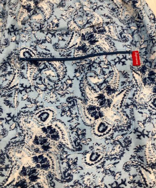 SUPREME（シュプリーム）SUPREME (シュプリーム) Paisley Flannel Pajama Set UP/ペイズリー・フランネル・パジャマ・セットアップ ブルー サイズ:SIZE Mの古着・服飾アイテム