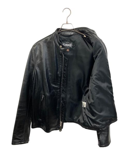 Schott（ショット）Schott (ショット) 654 シングルライダースジャケット ブラック サイズ:SIZE Lの古着・服飾アイテム