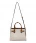 MICHAEL KORS (マイケルコース) LANDON サッチェル ミディアム MKシグネチャーバッグ ブラウン×ベージュ：11000円