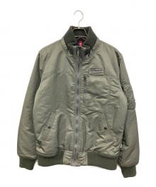 ALPHA（アルファ）の古着「リブジャケット」｜カーキ