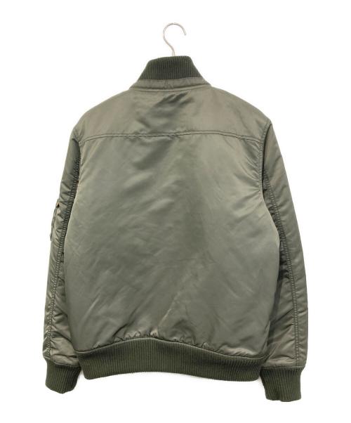 ALPHA（アルファ）ALPHA (アルファ) リブジャケット カーキ サイズ:SIZE XLの古着・服飾アイテム